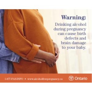 Snapshot of the Warning signs, Alcohol and Pregnancy poster