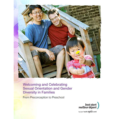 Couverture du livret "Welcoming and Celebrating Sexual Orientation and Gender Diversity in Families"