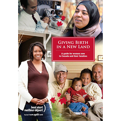 Cover of the "Giving Birth in a New Land" book