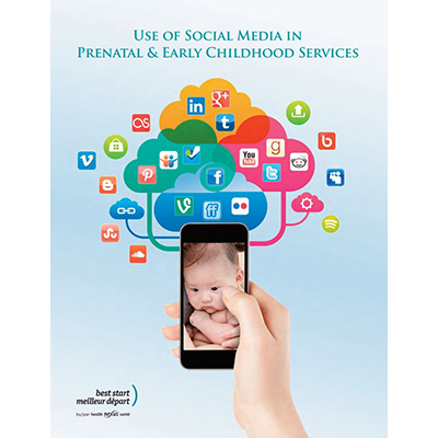Couverture du manuel "Use of Social Media in Prenatal and Early Childhood Services"