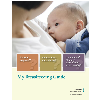 Cover of the "My Breastfeeding Guide" booklet