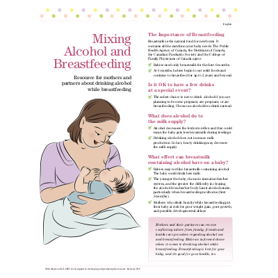 drinking during breastfeeding