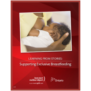 Couverture du livret "Learning from Stories: Supporting Exclusive Breastfeeding"