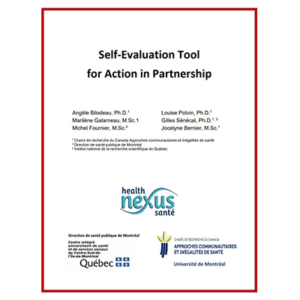 Cover of the tool "Self-Evaluation Tool for Action in Partnership"