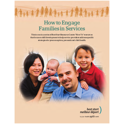 Cover of the manual "How to engage families in services"