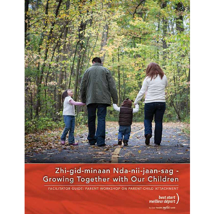 Cover of the "Growing together with our children" guide