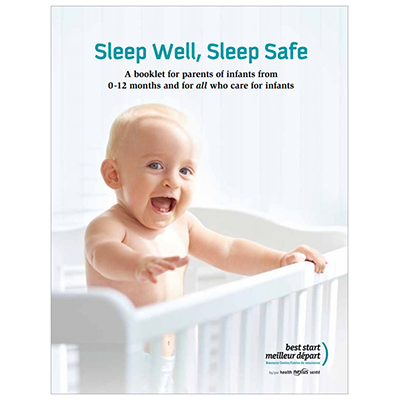 Cover of the :"sleep Well Sleep Safe" booklet